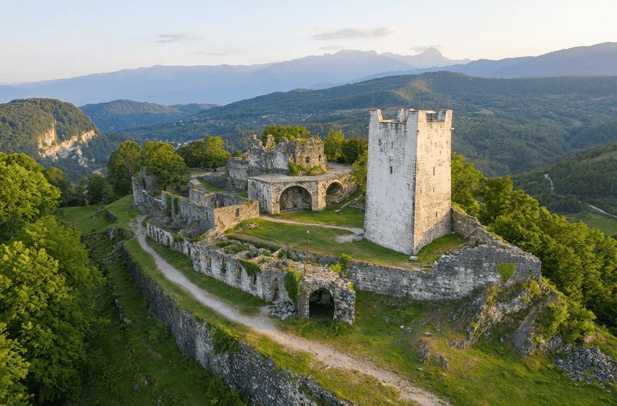 Анакопийская крепость, панорама
