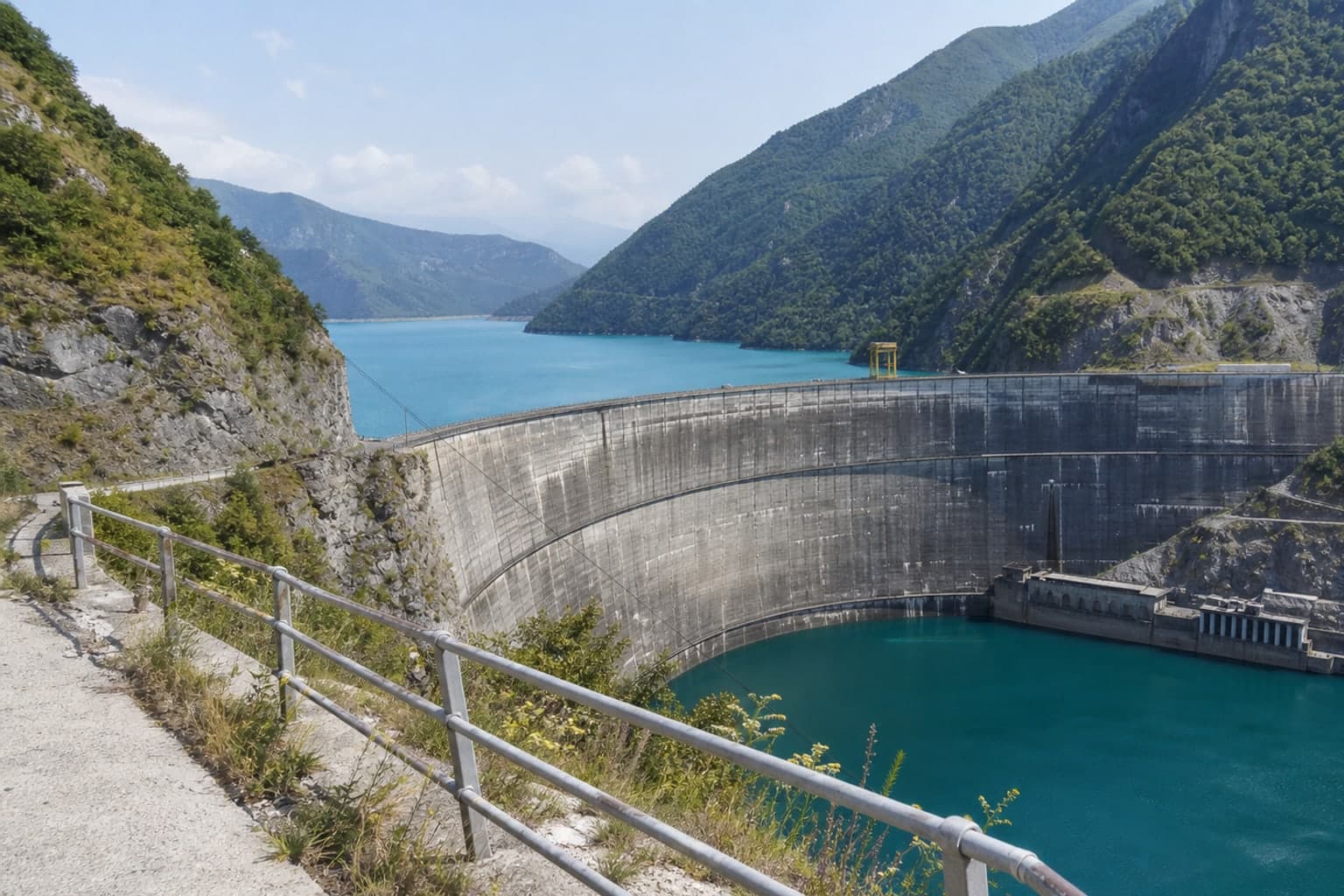 Engineering Walk at Inguri Dam