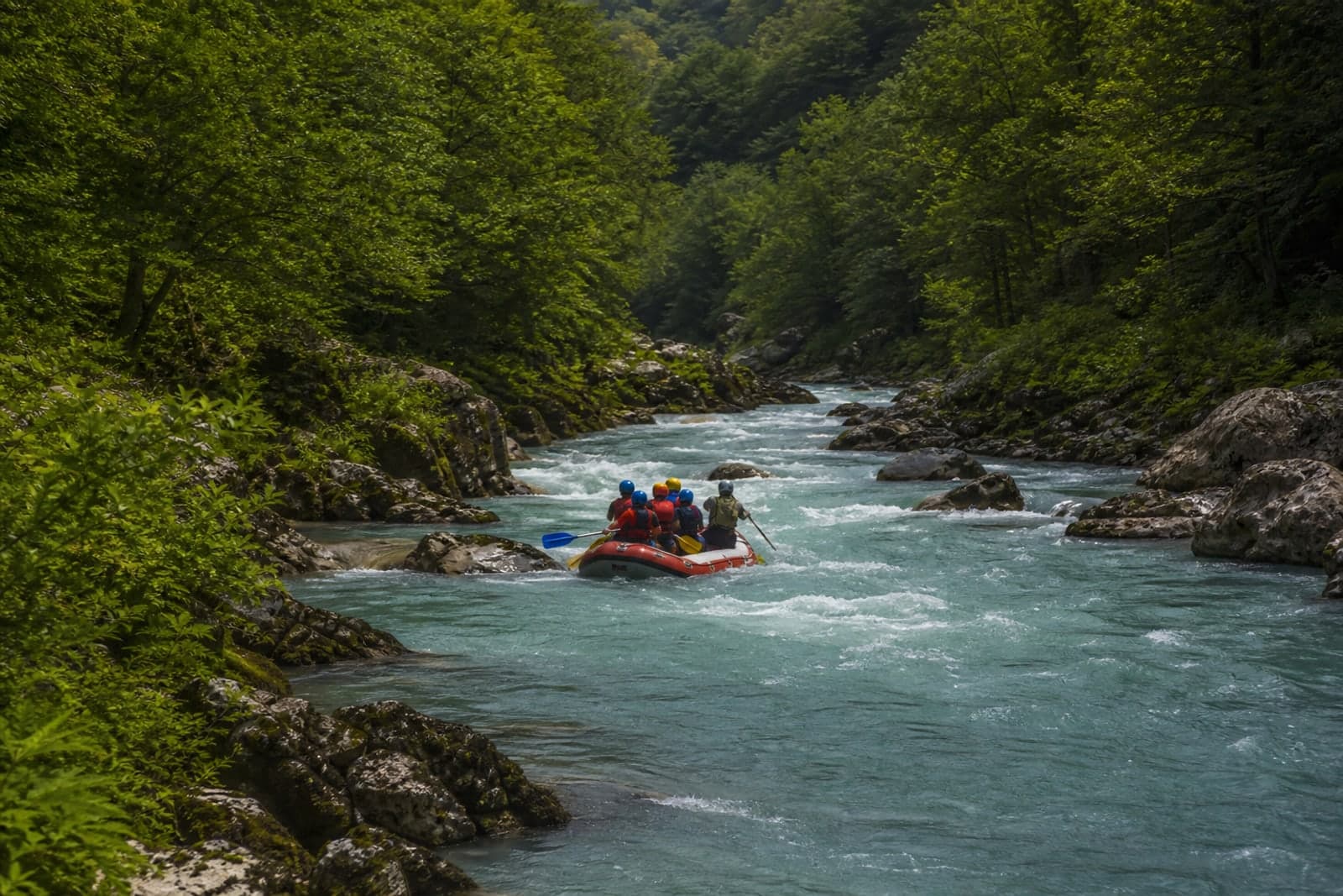 Mzymta River Rafting: Class II–III Rapids