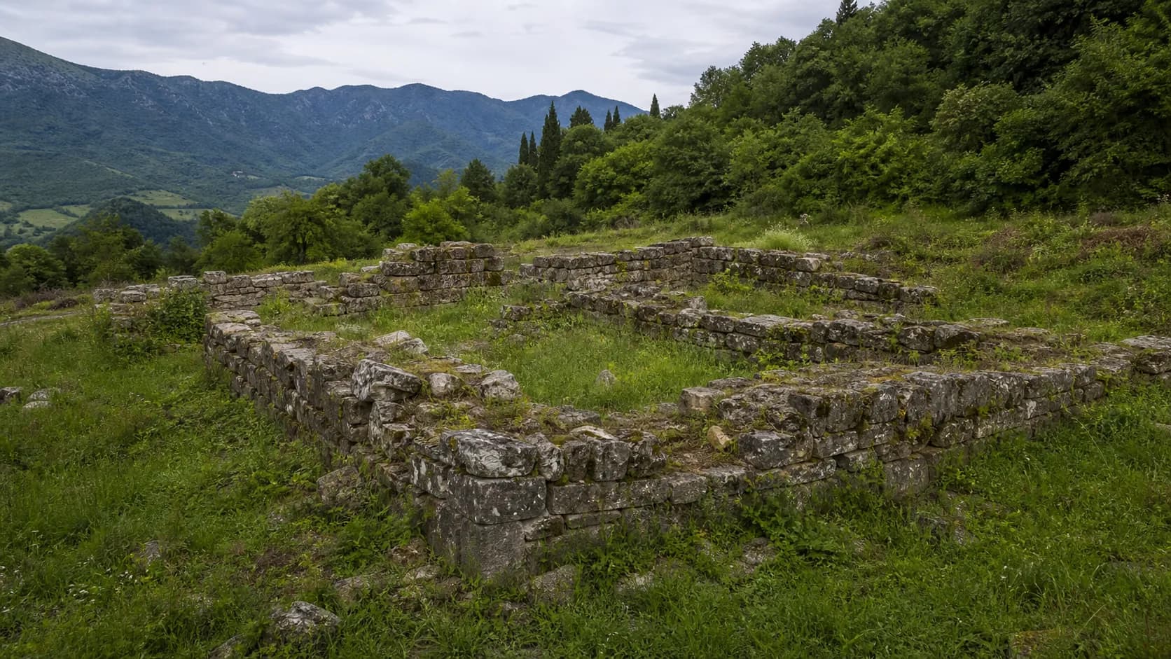 Bedia Palace Ruins on Green Slopes