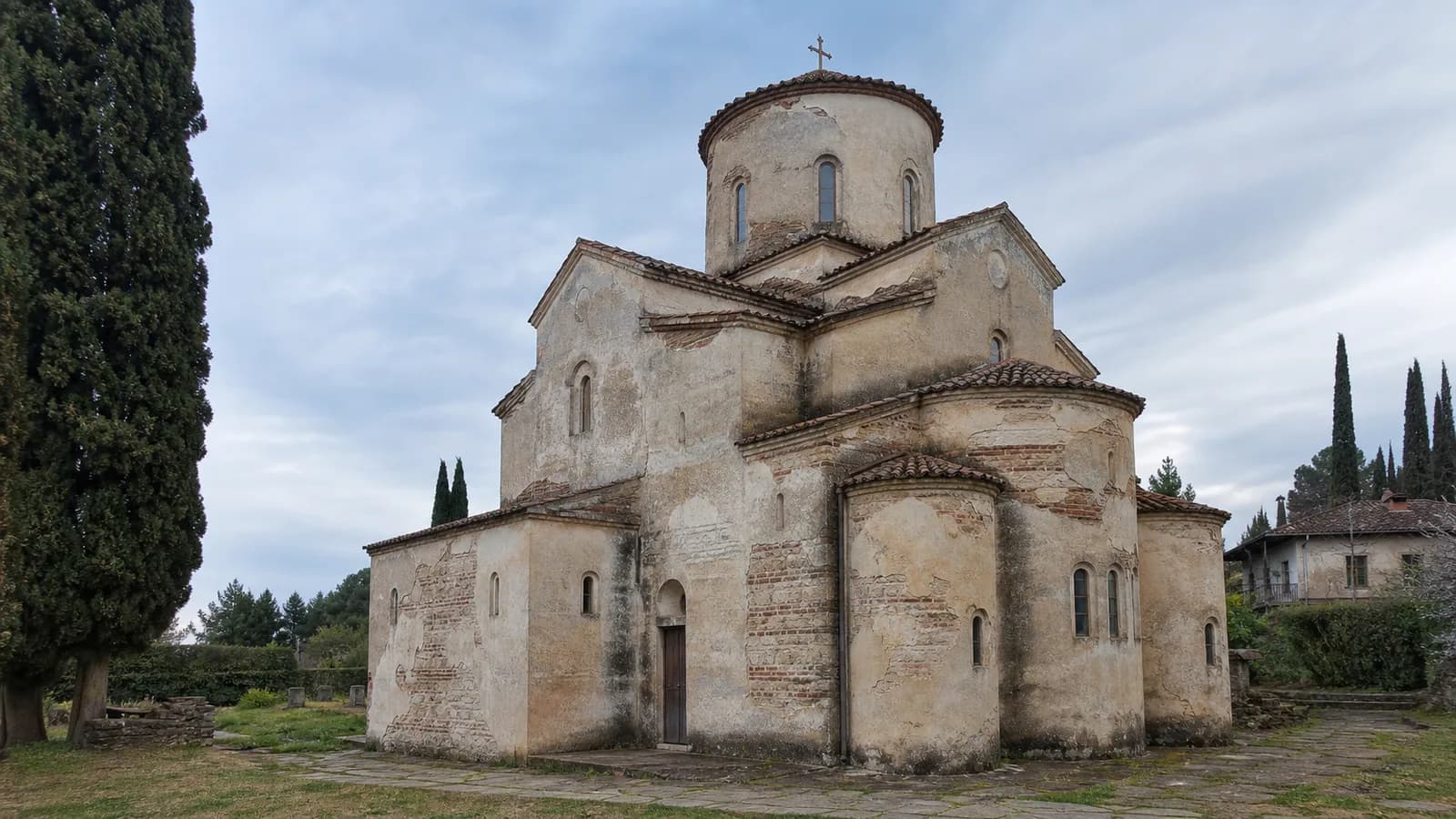 Dranda Cathedral Courtyard