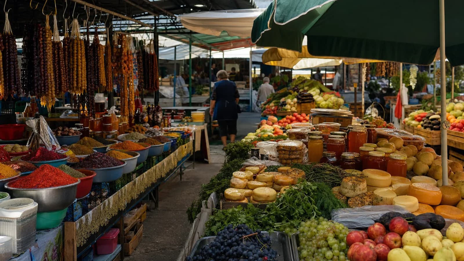 Gagra Central Market Stalls