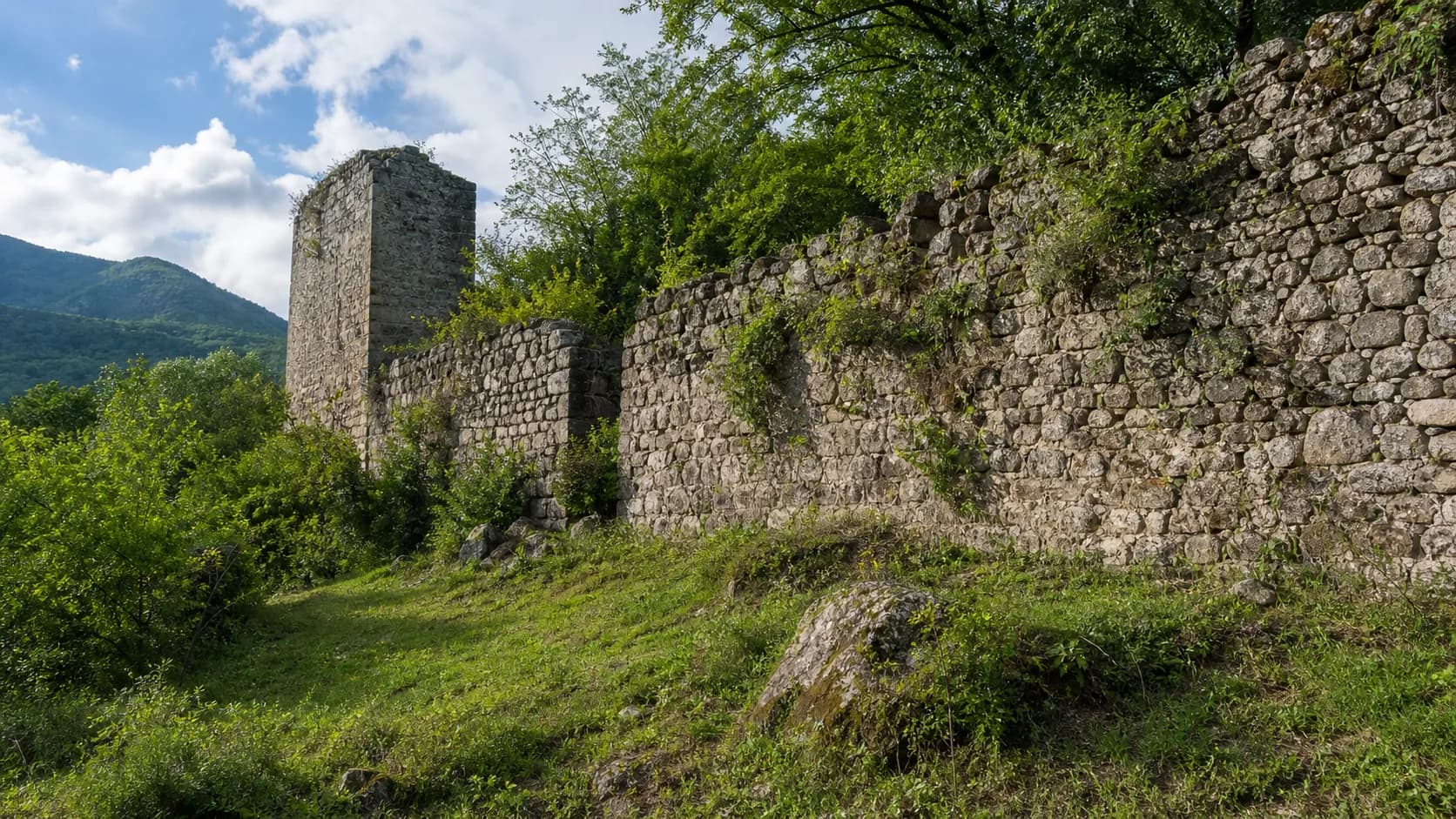 Kelasuri Wall Green Ruin Line