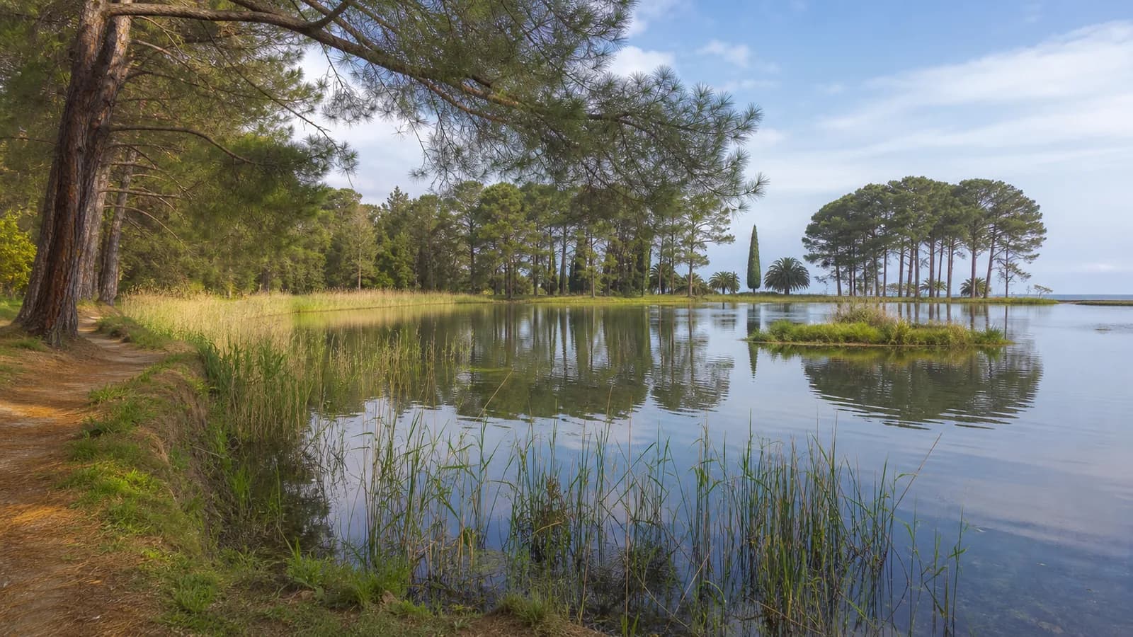 Lake Inkit Reed Shore