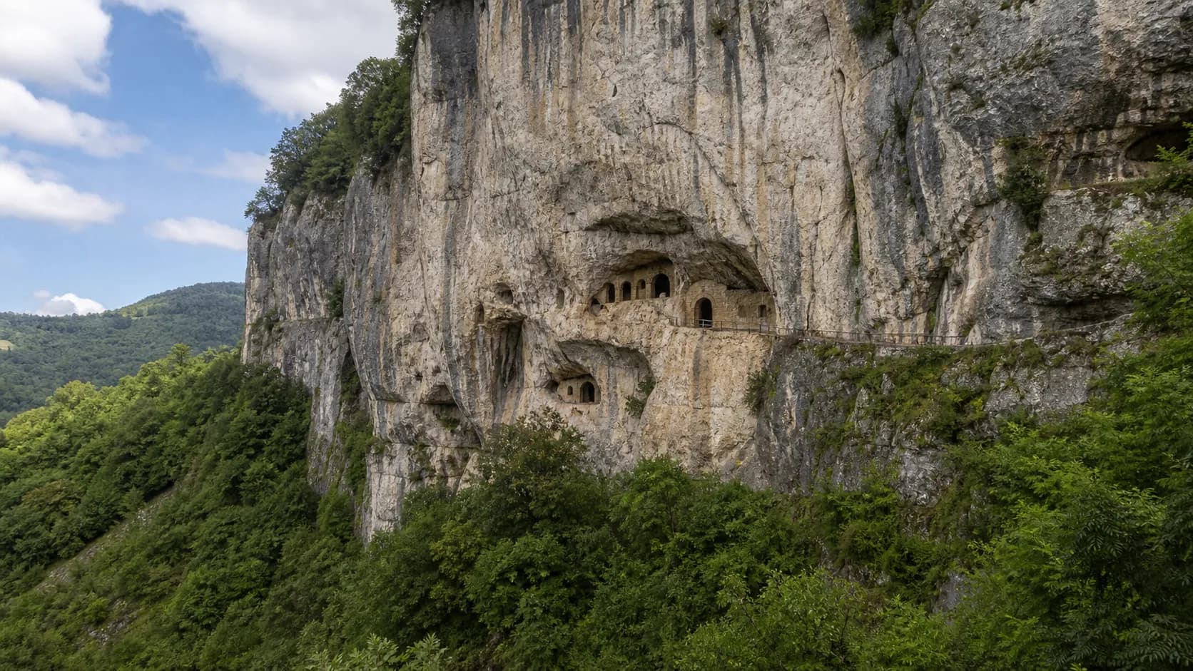 Otkhara Rock Monastery Cliff