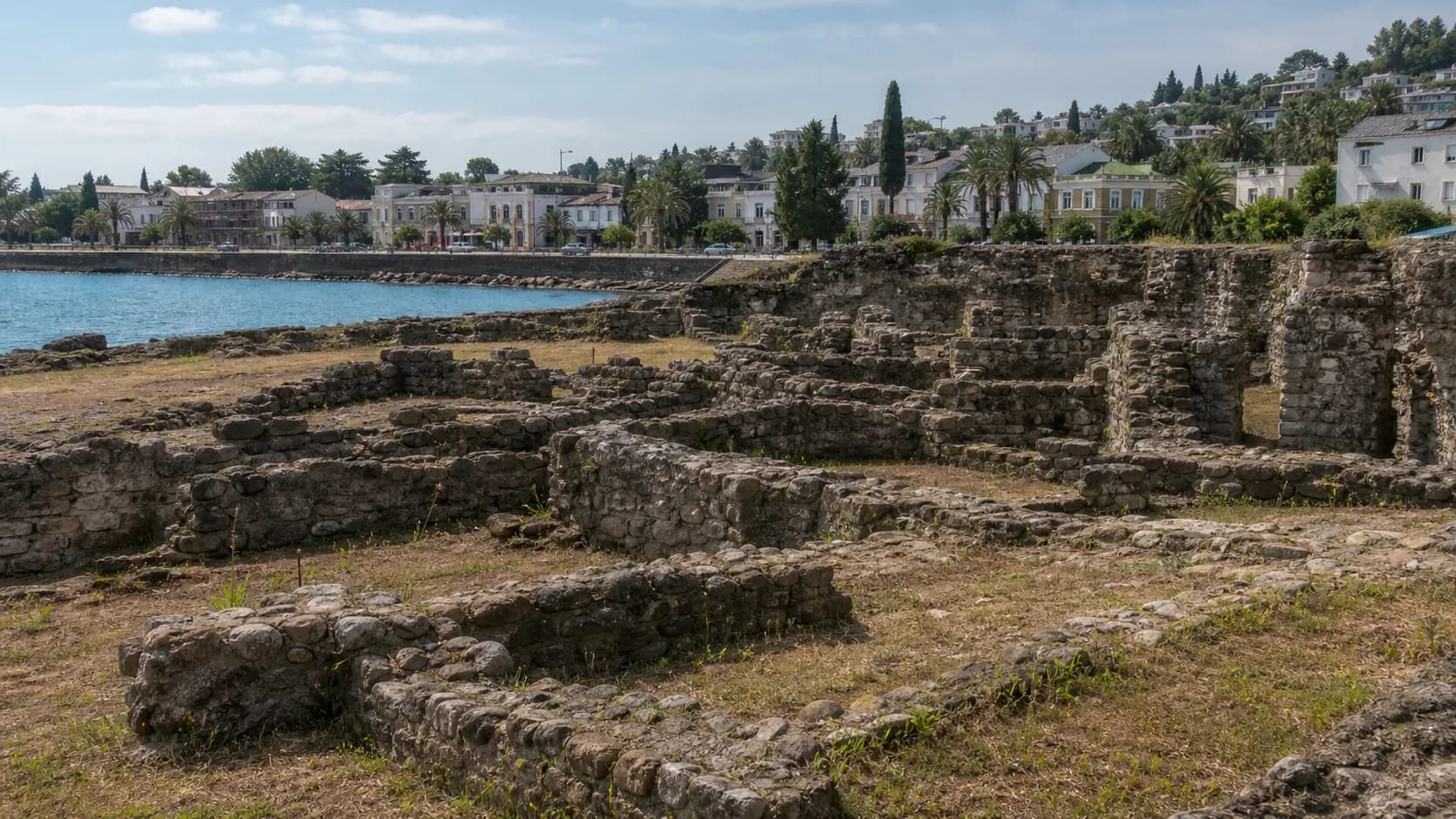 Sebastopolis Ruins by the Sukhum Waterfront