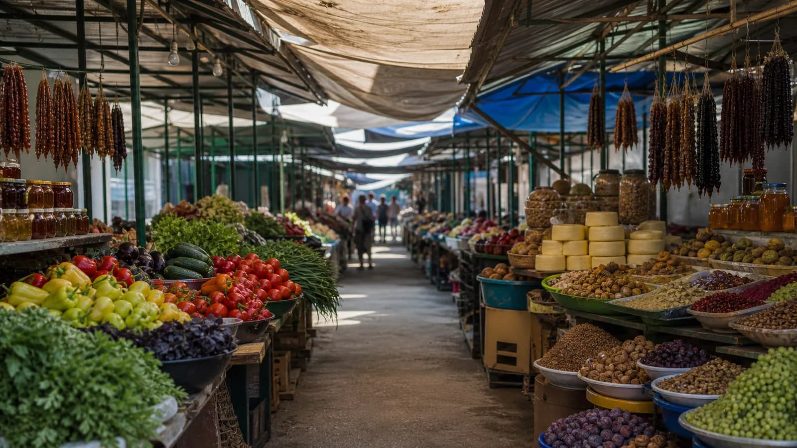 Sukhum Central Market Aisle