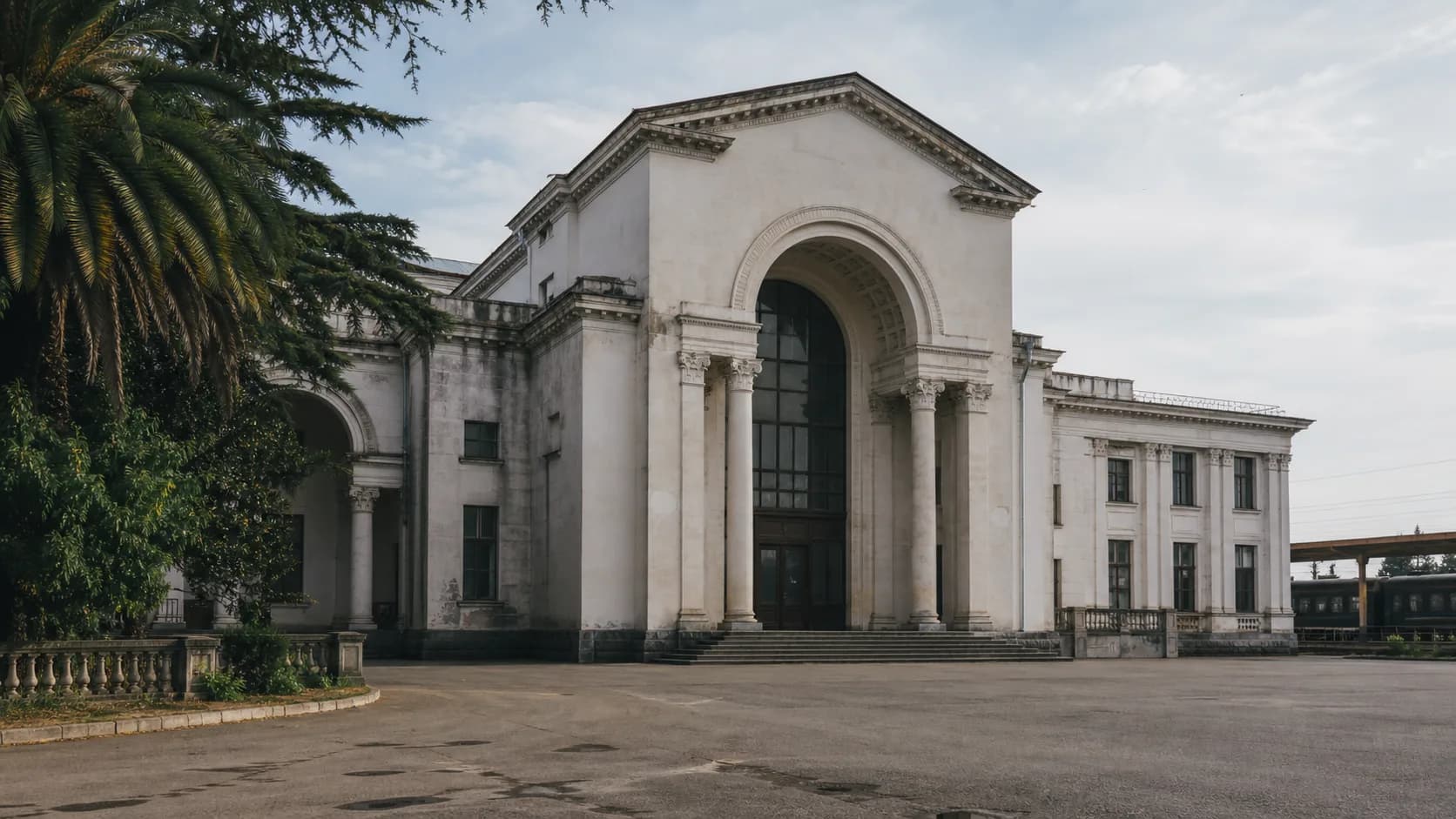 Sukhum Railway Station Forecourt